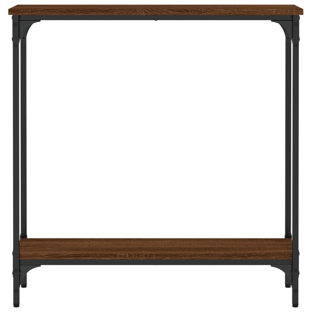 Konsolentisch Braun Eichen-Optik 75x22,5x75 cm Holzwerkstoff