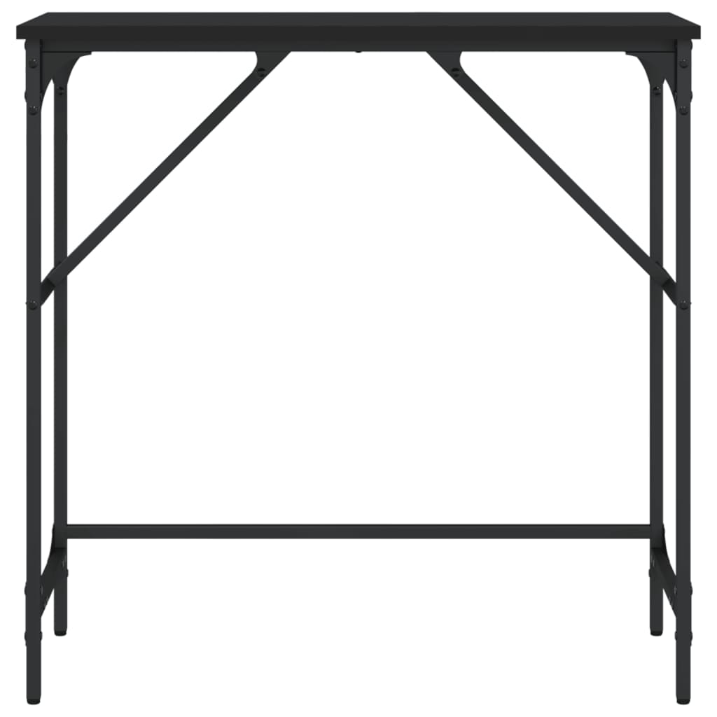 Konsolentisch Schwarz 75x32x75 cm Holzwerkstoff