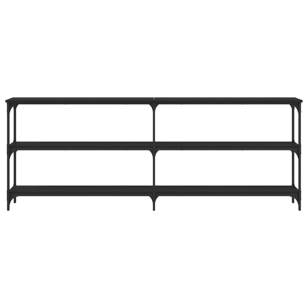 Konsolentisch Schwarz 200x29x75 cm Holzwerkstoff