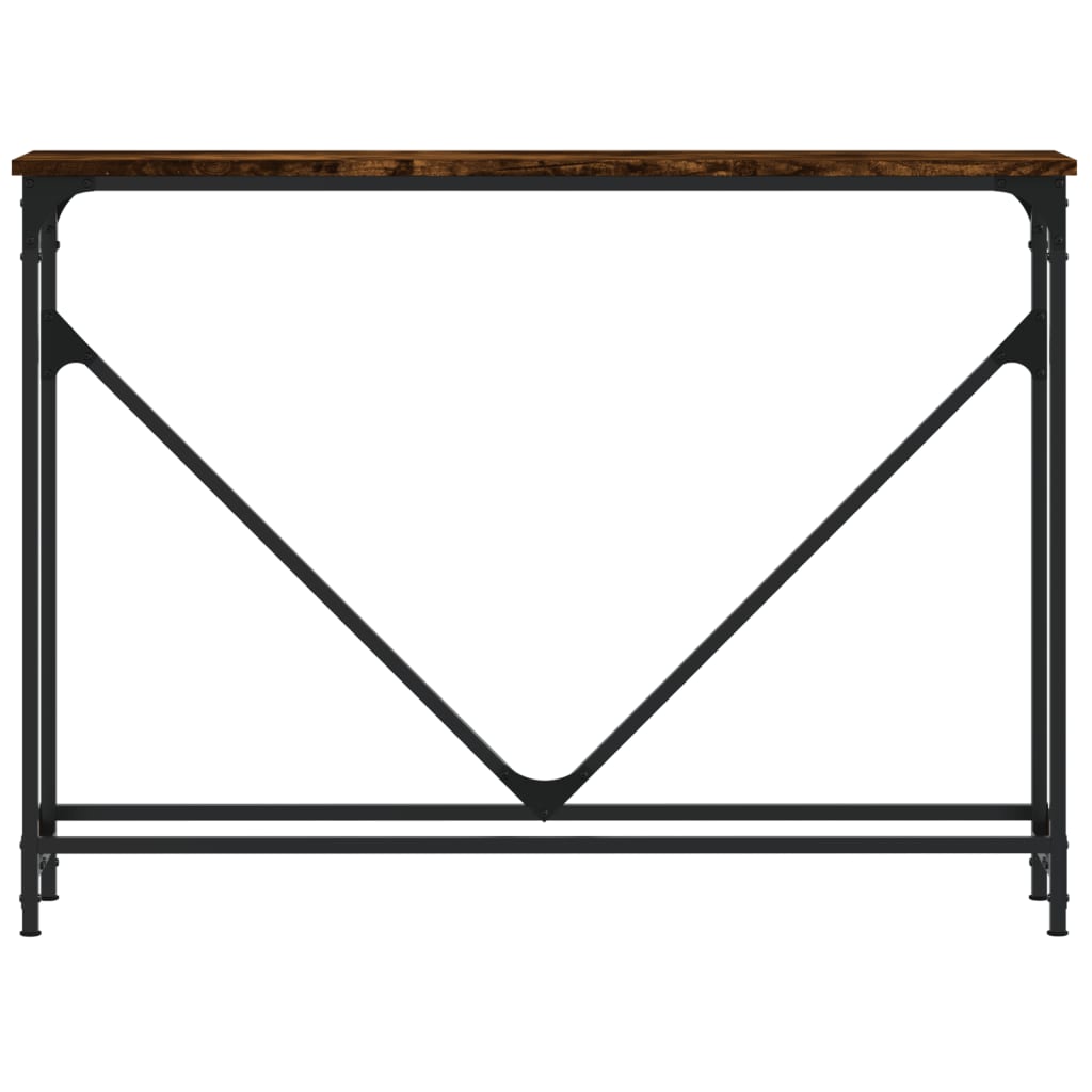 Konsolentisch Räuchereiche 102x22,5x75 cm Holzwerkstoff