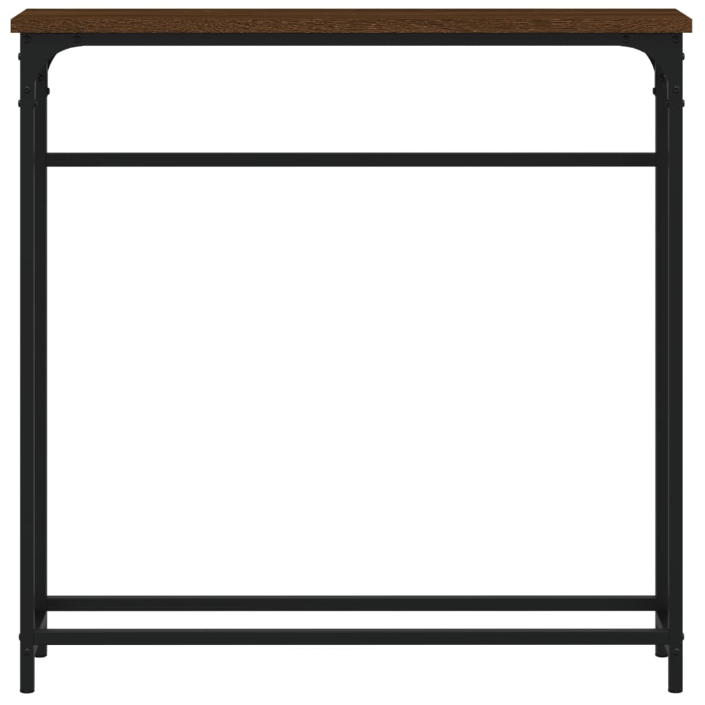 Konsolentisch Braun Eichen-Optik 75x19,5x75 cm Holzwerkstoff