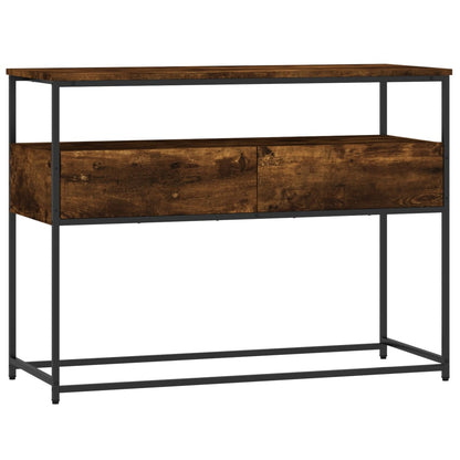 Konsolentisch Räuchereiche 100x40x75 cm Holzwerkstoff