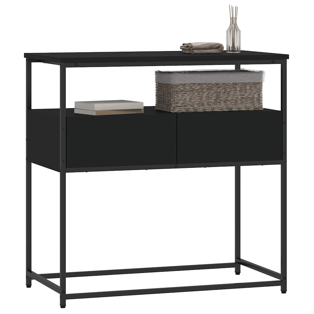 Konsolentisch Schwarz 75x40x75 cm Holzwerkstoff