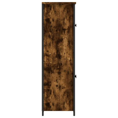 Highboard Räuchereiche 62x32x106,5 cm Holzwerkstoff