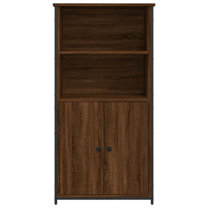 Highboard Braun Eichen-Optik 62x36x121,5 cm Holzwerkstoff