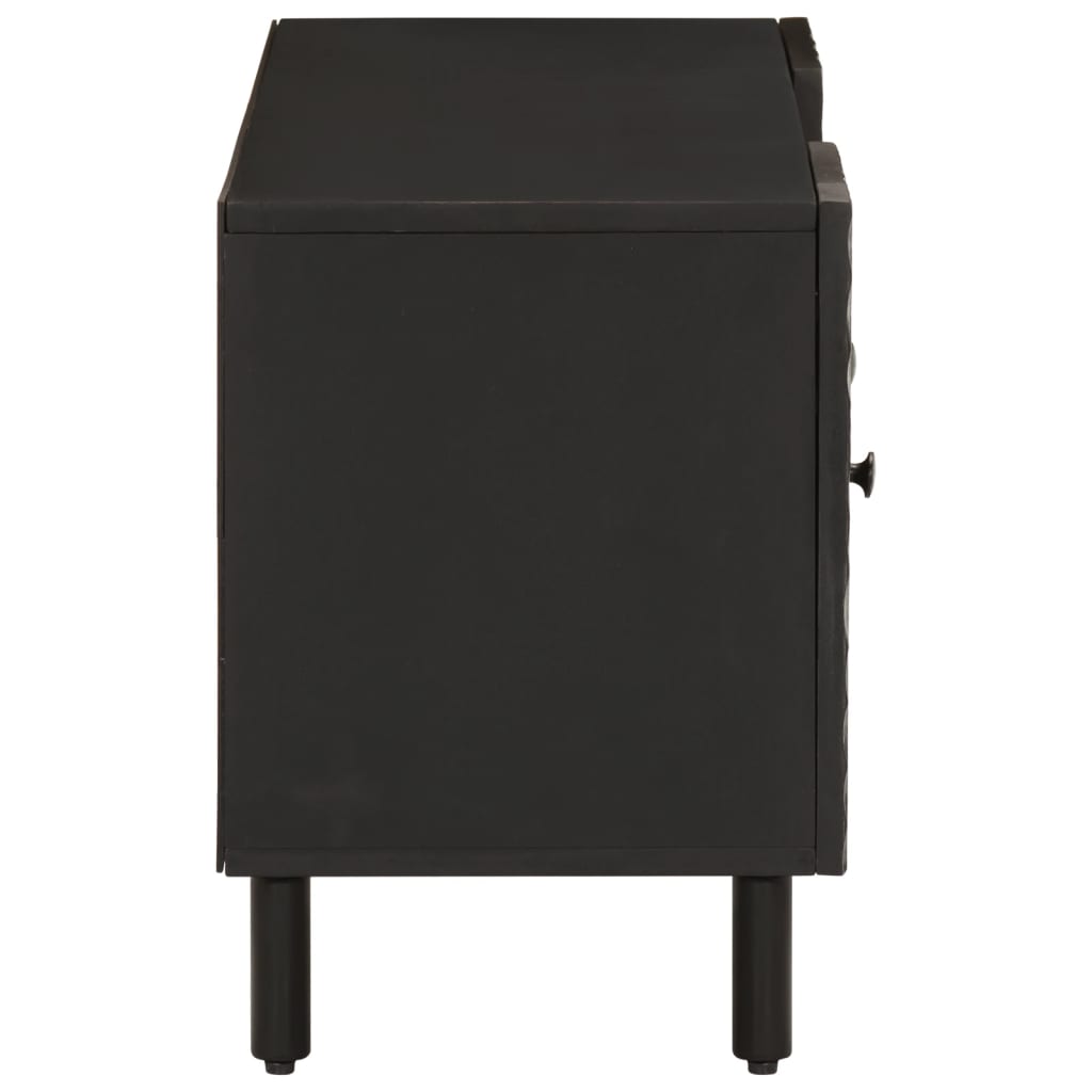 TV-skab Sort 105x33x46 cm Massivt mangotræ