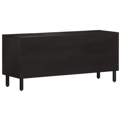 TV-skab Sort 105x33x46 cm Massivt mangotræ