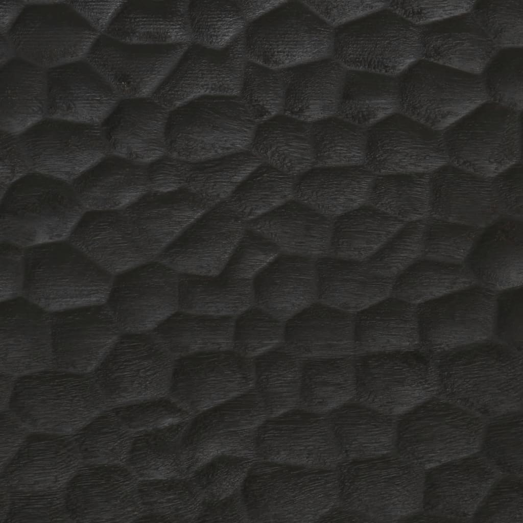 Waschbeckenunterschrank Schwarz 62x33x58 cm Massivholz Mango