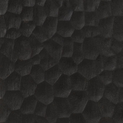 Sideskab Sort 80x33x75 cm Massivt mangotræ