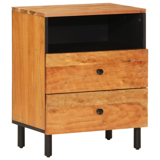 Nachttisch 50x33x60 cm Massivholz Akazie