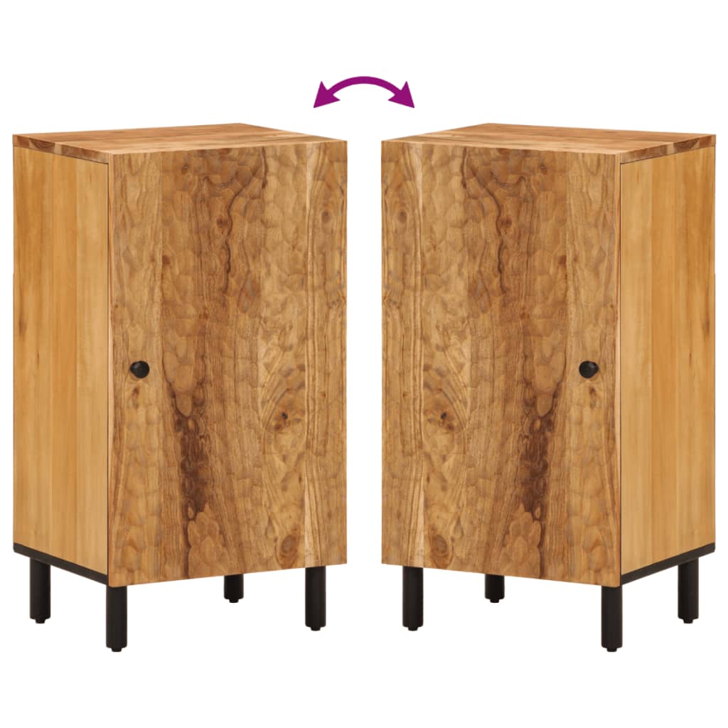 Beistellschrank 40x33x75 cm Massivholz Akazie