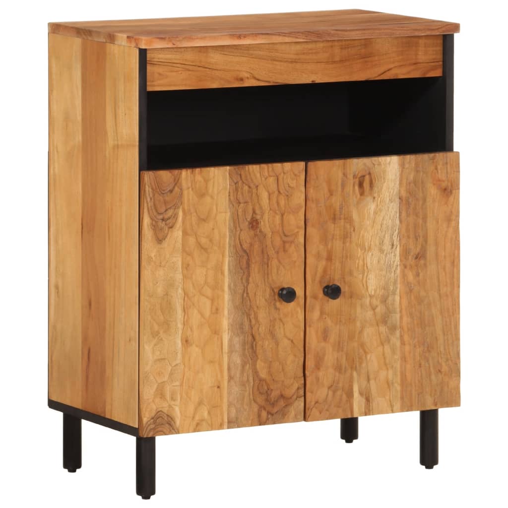 Sidebord 60x33x75 cm massivt akacietræ