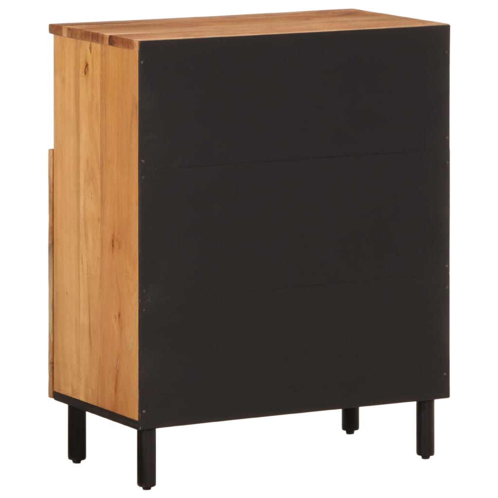 Sidebord 60x33x75 cm massivt akacietræ