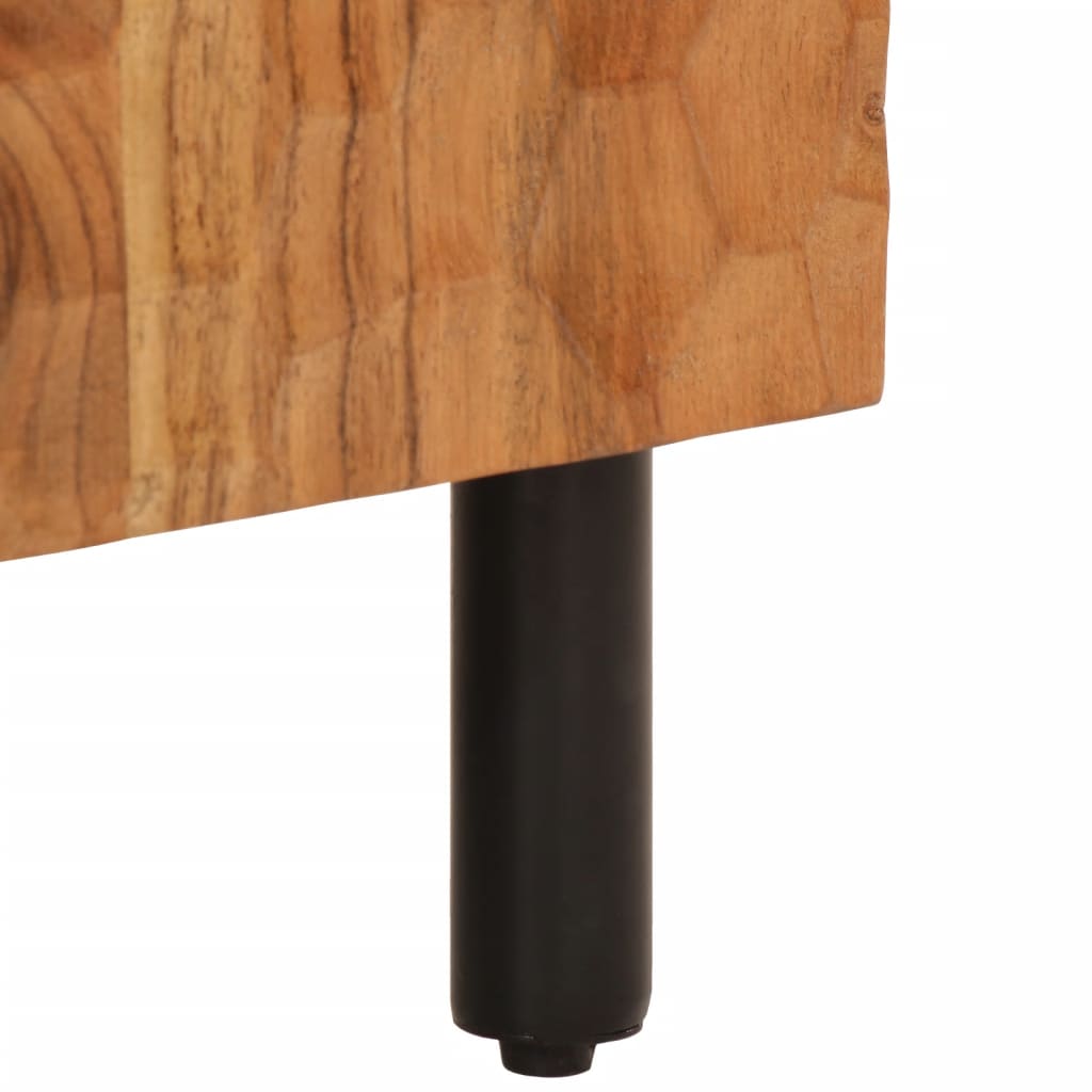 Sidebord 60x33x75 cm massivt akacietræ