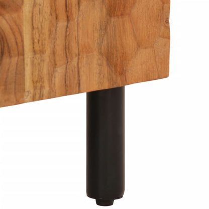 Sidebord 60x33x75 cm massivt akacietræ