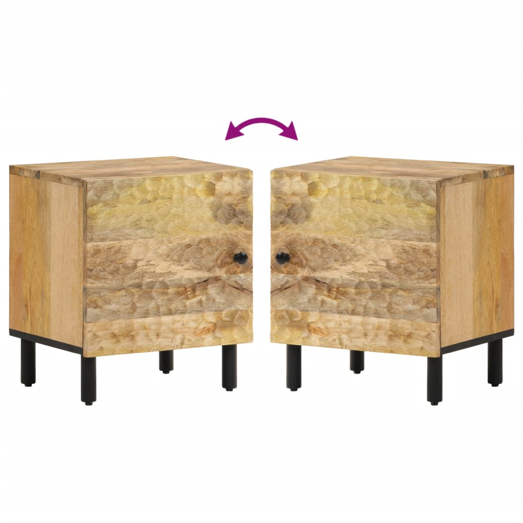Nachttisch 40x33x46 cm Massivholz Mango