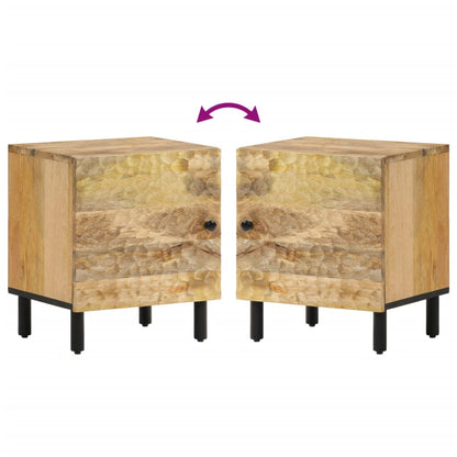 Nachttisch 40x33x46 cm Massivholz Mango