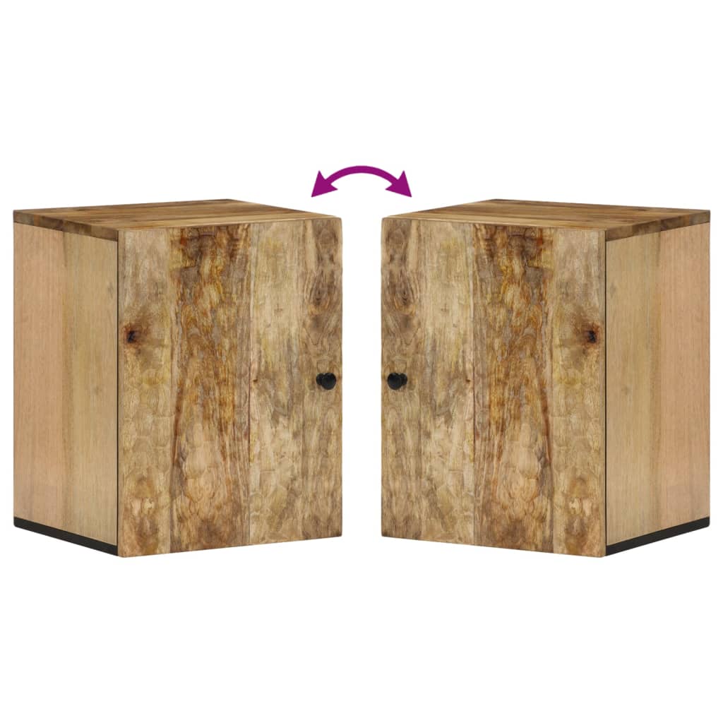 Bad-Wandschrank 38x33x48 cm Massivholz Mango