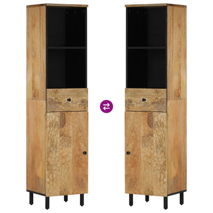 Badschrank 38x33x160 cm Massivholz Mango