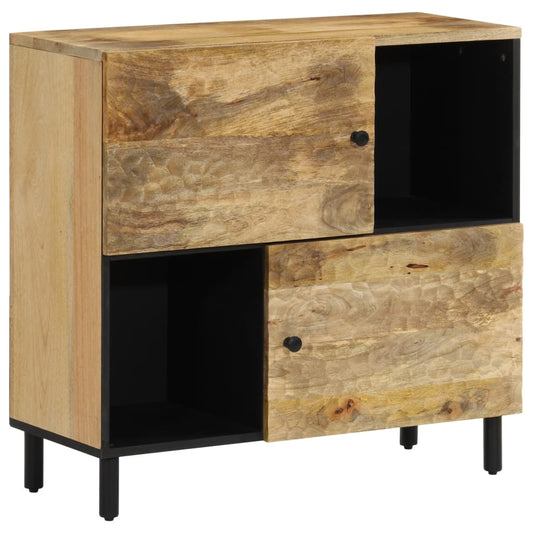 Sideskab 80x33x75 cm Massivt mangotræ