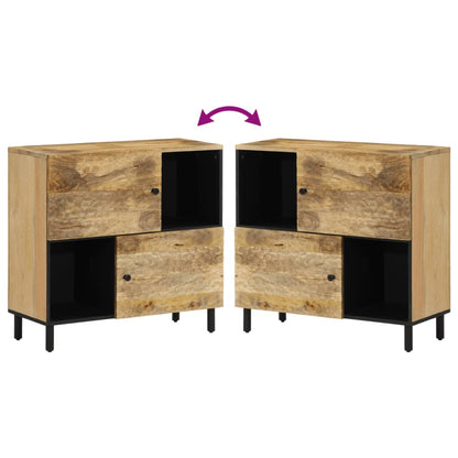 Beistellschrank 80x33x75 cm Massivholz Mango