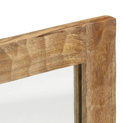 Badspiegel 50x70x2,5 cm Massivholz Mango und Glas