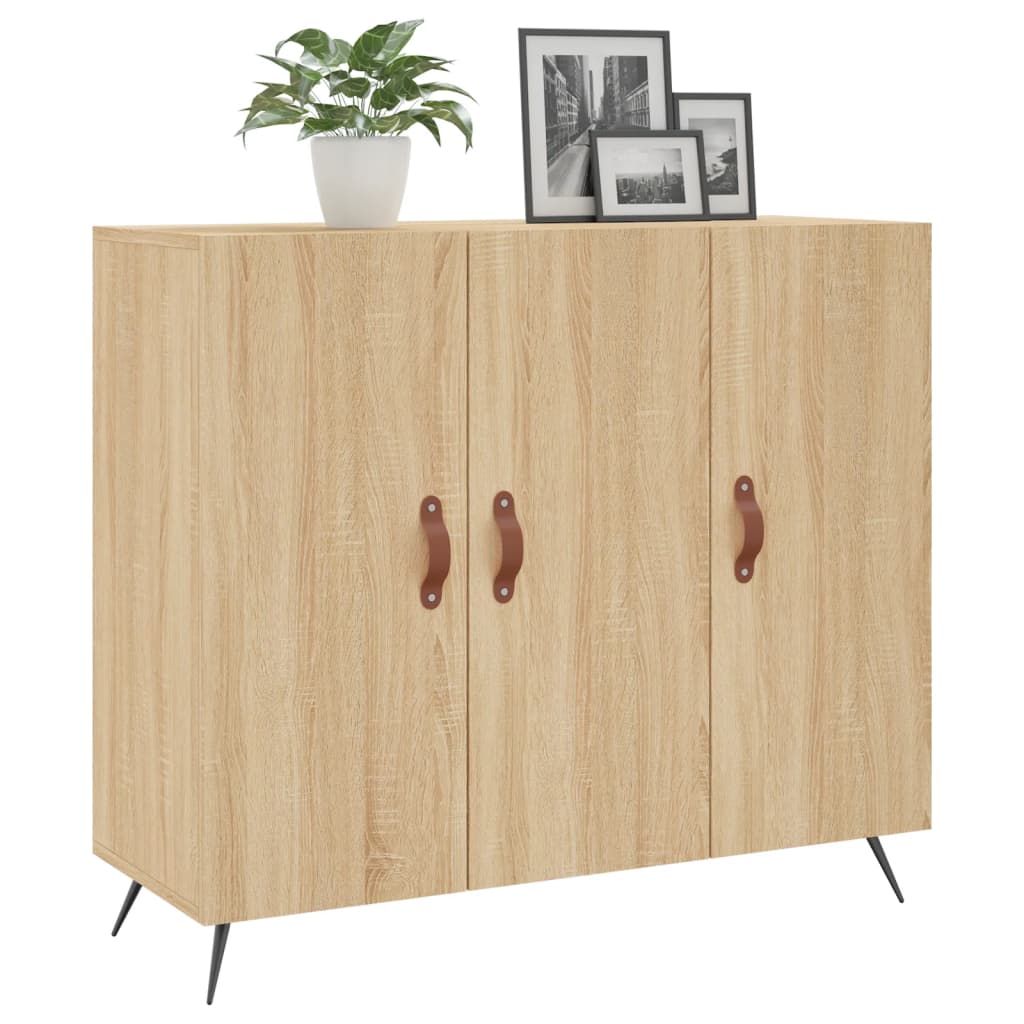 Sideboard Sonoma-Eiche 90x34x80 cm Holzwerkstoff