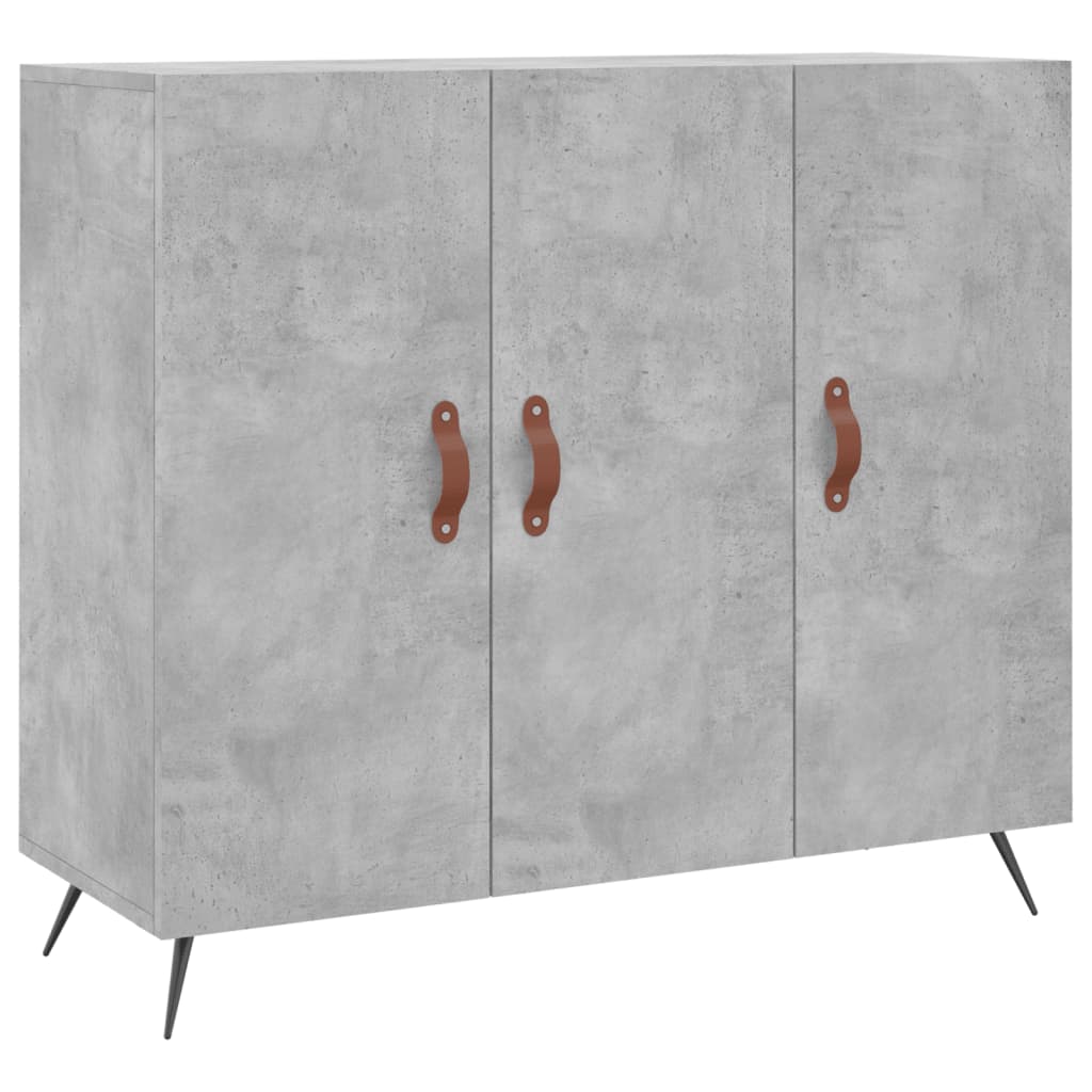 Sideboard Betongrau 90x34x80 cm Holzwerkstoff