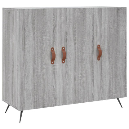 Skænk Grå Sonoma 90x34x80 cm Træmateriale