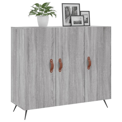 Skænk Grå Sonoma 90x34x80 cm Træmateriale
