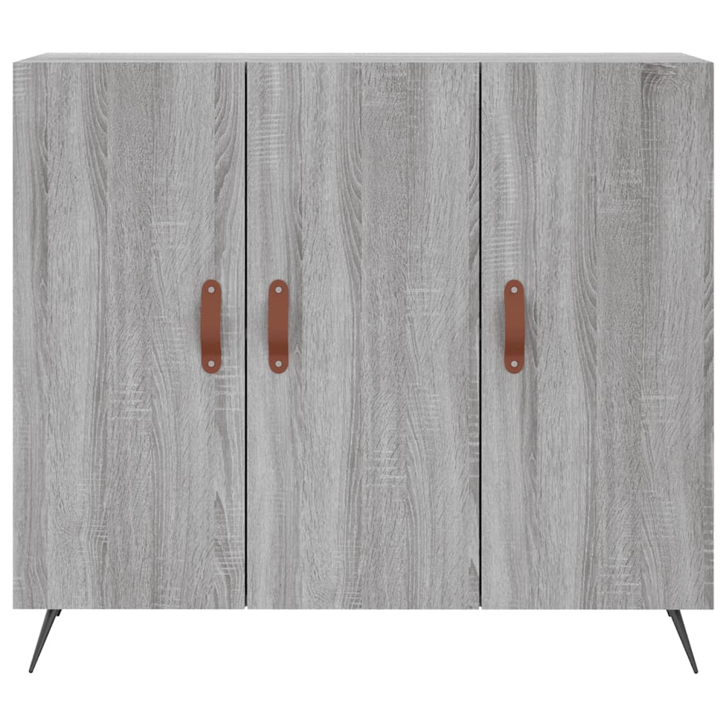 Skænk Grå Sonoma 90x34x80 cm Træmateriale