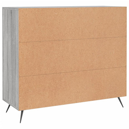 Skænk Grå Sonoma 90x34x80 cm Træmateriale