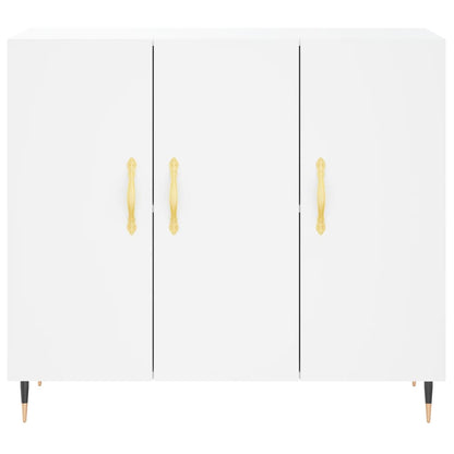 Sideboard Weiß 90x34x80 cm Holzwerkstoff