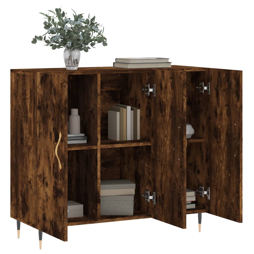 Skænk røget eg 90x34x80 cm træmateriale