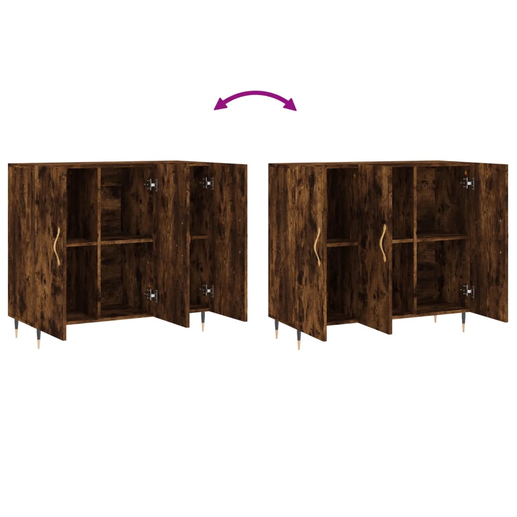 Skænk røget eg 90x34x80 cm træmateriale
