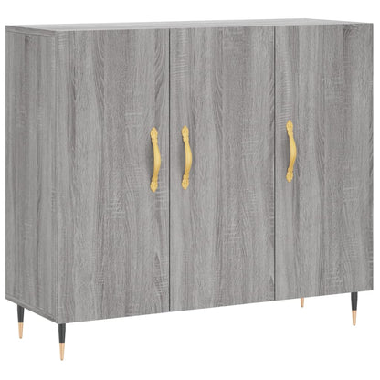 Skænk Grå Sonoma 90x34x80 cm Træmateriale