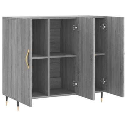 Skænk Grå Sonoma 90x34x80 cm Træmateriale