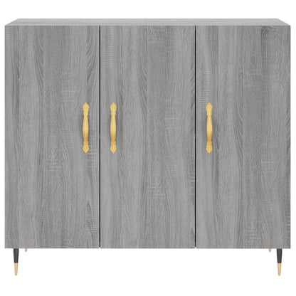 Skænk Grå Sonoma 90x34x80 cm Træmateriale