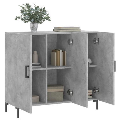 Sideboard Betongrau 90x34x80 cm Holzwerkstoff