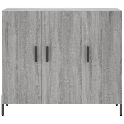 Sideboard Grau Sonoma 90x34x80 cm Holzwerkstoff