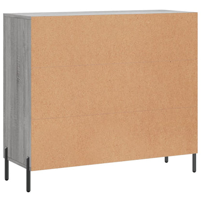 Sideboard Grau Sonoma 90x34x80 cm Holzwerkstoff