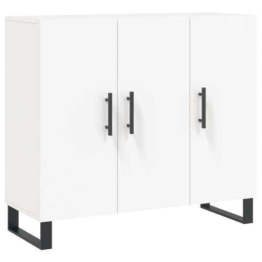 Sideboard Weiß 90x34x80 cm Holzwerkstoff