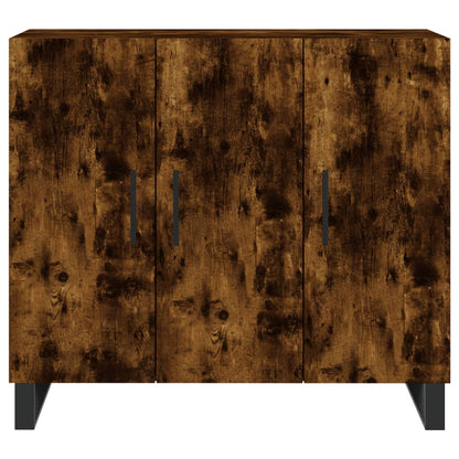 Sideboard Räuchereiche 90x34x80 cm Holzwerkstoff