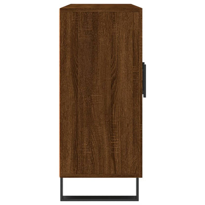 Sideboard Braun Eichen-Optik 90x34x80 cm Holzwerkstoff