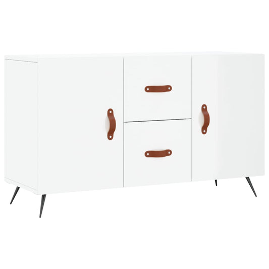 Sideboard Hochglanz-Weiß 100x36x60 cm Holzwerkstoff