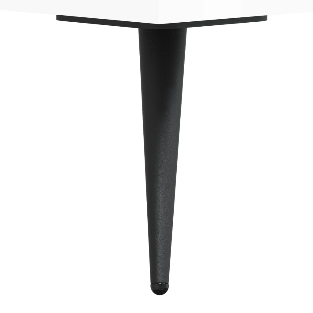 Skænk Højglans Hvid 100x36x60 cm Træmateriale