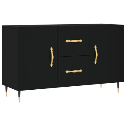 Skænk Sort 100x36x60 cm Træ Materiale