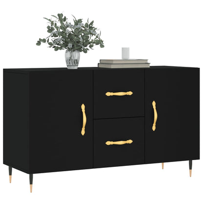 Skænk Sort 100x36x60 cm Træ Materiale