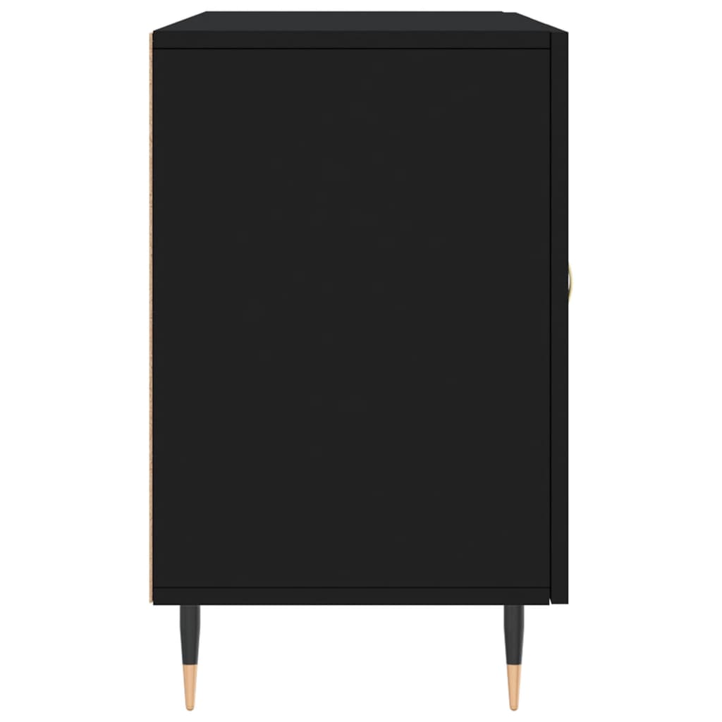 Skænk Sort 100x36x60 cm Træ Materiale