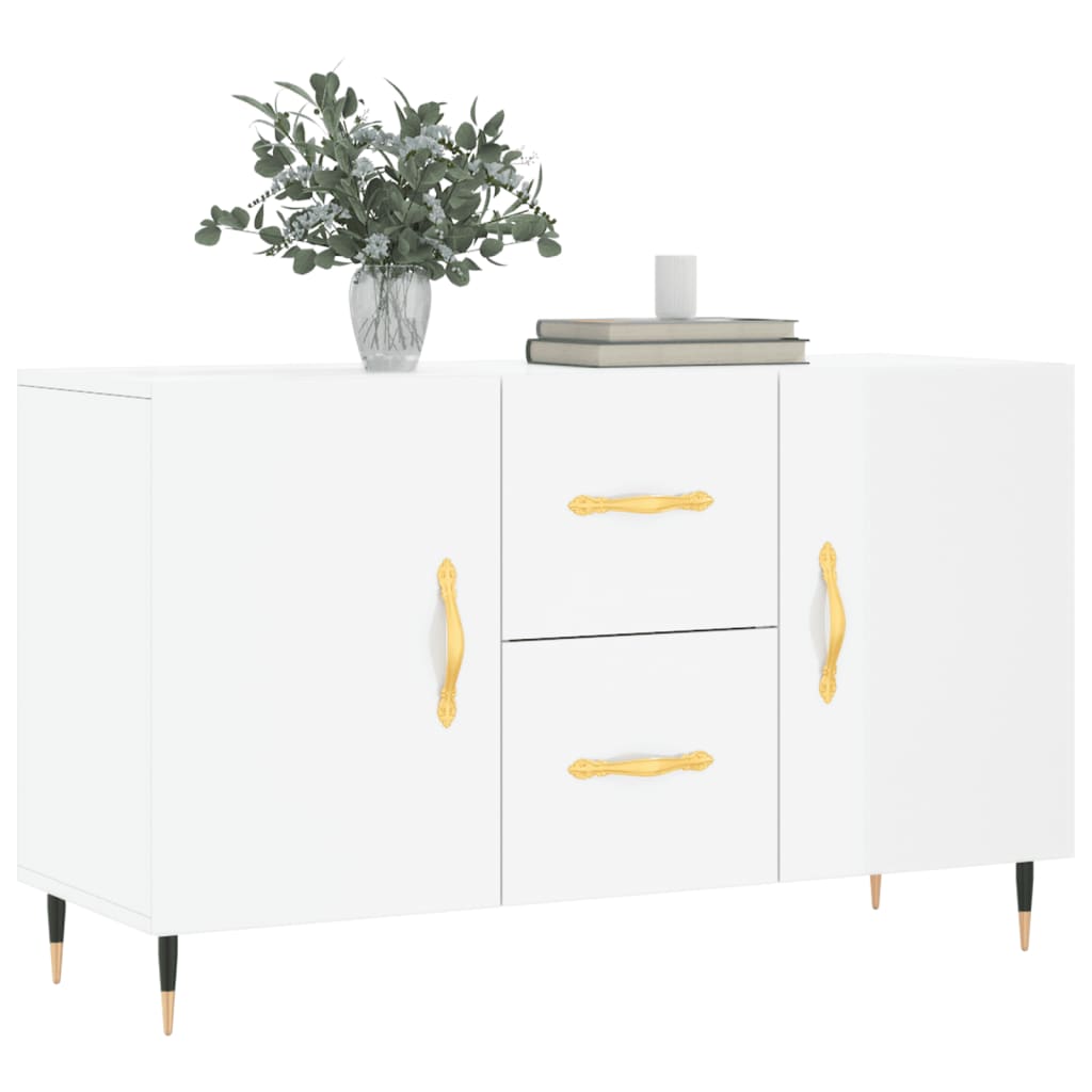 Sideboard Hochglanz-Weiß 100x36x60 cm Holzwerkstoff